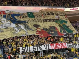 Poruka s tribina: Detalji koreografije Fenerbahčea u duelu s Partizanom